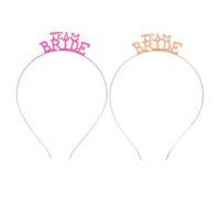 CRILSTYLEO 2pcs Bridal Headband Metal Hair Accessories for Bachelorette Party Wedding Engagement and Photo Shoots Dazzling Sparkling Design for Memorable Moments