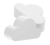 CRILSTYLEO 2pcs Creative Cloud Shaped Magnetic Key Holder Wall Mount Key Racks Abs Storage Organizer for Home Decor Strong Magnet Design Prevents Falling for Kitchen and Bedroom