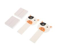 CRILSTYLEO 2pcs Cute Cartoon Toilet Seat Lifter Handle Adhesive Tabs for Easy Lid Lifting Clean and Hygienic Bathroom Accessory for Home Office and Hotel Use