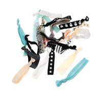 CRILSTYLEO 2pcs Elastic Hair Ties for Women Soft Fabric Scrunchies Fresh Colors for Daily Wear No Damage Hair Accessories for Girls and Women