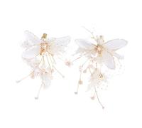 CRILSTYLEO 2pcs Gold Bridal Hairpin Rhinestone Clip for Bride Wedding Hairpin Elegant and Attractive Accessories