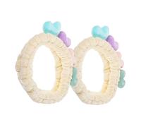CRILSTYLEO 2pcs Love Headbands for Women Soft and Breathable Hair Bands for Makeup Facial Care and Relaxation Adorable Hair Accessories for Various Occasions