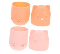 CRILSTYLEO 2pcs Makeup Powder Puff Holder Portable Beauty Sponge Box Silicone Cover Organizer Travel