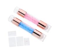 CRILSTYLEO 2pcs Professional Nail Art Stamper Dual Heads for Crafting and Nail Art