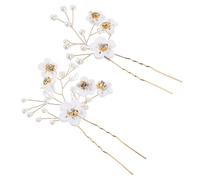 CRILSTYLEO 2pcs Rhinestone Wedding Hair Elegant Bridal Hair Accessories for Women for Bride Wedding Day Decoration