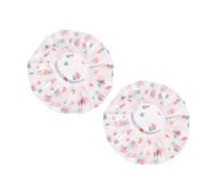 CRILSTYLEO 2pcs Shower Caps for Women Lightweight Hair Care Bathing Hats for Travel Makeup and Sleep Protects Pillowcase from Dirt and Damage