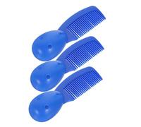 CRILSTYLEO 3pcs Portable Safety Detangler Combs with Handles for Men and Women for All Hair Types for Prisons and Rehabilitation Centers