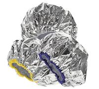 CRILSTYLEO 3pcs Tin Foil Hat for Hair Processing Elastic Sleep Cap for Deep Conditioning Hair Coloring Caps for Spa Random Color