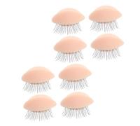 CRILSTYLEO 4pairs Detachable Eyelash Practice Mold Training Tool for Beginners Professional Eyelash Extension Practice Realistic for Makeup Artists