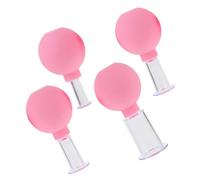 CRILSTYLEO 4pcs Cupping Cups Set Rubber Head Vacuum Suction Massage Tool for Body Multi Functional Cupping Device for Muscle Relief Skin Care