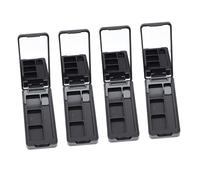 CRILSTYLEO 4pcs Refillable Eye Shadow Palette Case Stylish Three-Grid Concealer Box for for Makeup Artists and Beauty Enthusiasts