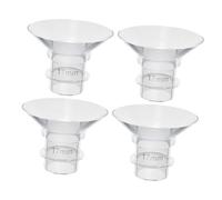 CRILSTYLEO 4pcs Silicone Breast Pump Flange Inserts Wearable Flange Accessories Comfortable Practical for Enhanced Pumping