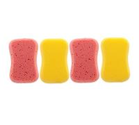 CRILSTYLEO 4Pcs Skin Friendly Exfoliating Bath Sponges Durable Scrubbers for Soft Massage Bathing Tools Random Color for Home Bathroom Use