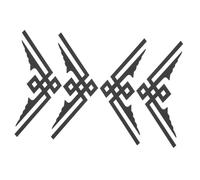 CRILSTYLEO 4pcs Three-Dimensional Diagonal Stickers Nail Sticker Mirror Strips Self Adhesive Mirror Decals for Bathroom Cabinet Stickers Corner Sticker Furniture Stickers Black Acrylic