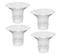 CRILSTYLEO 4pcs Washable Silicone Flange Inserts for Breast Pump for Electric Models Safe and Parts for Nursing Accessories