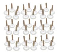 CRILSTYLEO 50 Sets of Handmade Moxa Sticks with Base Traditional Moxibustion Accessory for Home Use Thick and Long Moxa Pillars for Heating Therapy