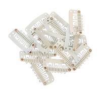 CRILSTYLEO 60pcs Hair Extension Clips Kit Wig Fixing Snap Clips for Wig Making and Crafting Smooth and Easy to Use for Hair Weave and Extensions