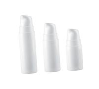 CRILSTYLEO 6PCS Mini Pressurized Vacuum Bottles Set 5ml 10ml 15ml Leak Proof Refillable Travel Containers for Toiletries Skincare and Cosmetics for Travel and On-the-Go