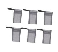 CRILSTYLEO 6pcs Multi-function Mesh Pouch Portable Soap Bags for Travel Exfoliating Storage for Handmade Facial Cosmetic Grey