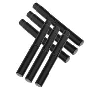 CRILSTYLEO 6pcs Portable Eyebrow and Eyelash Brush Mini Spiral Applicators for Precise Grooming and Shaping Travel-friendly Cosmetic Tools Black