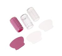 CRILSTYLEO 6pcs Silicone Nail Art Stampers Set Stamping Tools Scrapers for Nail Designs and Flexible for Unique Patterns