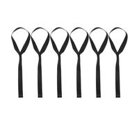 CRILSTYLEO 6Pcs Soft Loop Tie Down Straps 46Cm Black Luggage Cargo Securing Bands for Dirt Bikes Motorcycles and Vehicle Transport