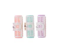 CRILSTYLEO 8pcs Women Hair Rollers Plastic Curlers DIY Hair Styling Tool for Soft Waves and Curls Heatless Spiral Rollers Clips Portable Salon Use Random Color Random Color