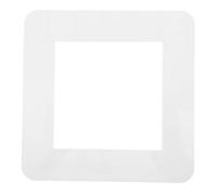 CRILSTYLEO Acrylic Construction Light Switch Surround Modern Wall Plate Cover Easy Maintenance Screwless Outlet Covers for Home Decor