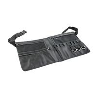 CRILSTYLEO Adjustable Makeup Waist Bag Multiple Pockets Portable Tools Pack for Makeup Artists Holds Brushes Black