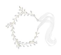 CRILSTYLEO Bridal Rhinestone Headband for Weddings Elegant Hair Accessory Soft Crown Design for Brides Parties and Photoshoots Delicate and Hair Hoop