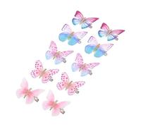 CRILSTYLEO Butterfly Hair Ornament 10pcs 3d Butterfly Hairpin Creative Hair Clips for Women Girls