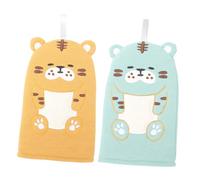 CRILSTYLEO Cartoon Animal Tiger Bath Mitts Kid's Bath Towel Soft Wash Mitts for Kids Baby Bath Items Hand Wash Mitts