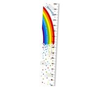 CRILSTYLEO Delicate Height Growth Chart Sticker Removable Boys and Girls Room Wall Decal Fun Characters Art Decor for Bedroom Nursery and Playroom