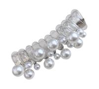 CRILSTYLEO Elegant Beaded Headband Spiral Hair Tie Tail Loop for Women Elastic Hair Ties for Thin No Crease Accessories