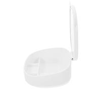 CRILSTYLEO Fashionable Makeup Storage Mirror Cat Ears Compact Jewelry Dressing Case for Tabletop