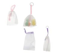CRILSTYLEO Foaming Soap Net Bags for Facial Cleanser Handmade Soap Mesh Pockets for Travel Bath Holidays