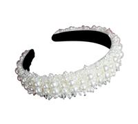 CRILSTYLEO Gorgeous Headband Pearl Headdress for Women Elegant Hair Hoop for Wedding Hair Band
