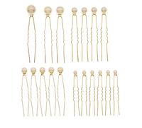 CRILSTYLEO Hair Pins for Wedding Hairstyle 18pcs Pearl Hair Pins Set Hair Accessories for Women Wedding Gold J6224
