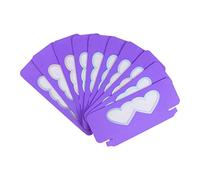CRILSTYLEO Heart Shape Eyelash Storage Case 10pcs Paper Lash Boxes Seal Protect Your False Eyelashes