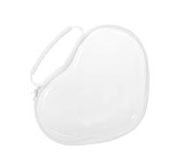 CRILSTYLEO Heart-Shaped Medium Hard Shell Toiletry Bag Set with Zipper, Portable Travel Storage Pouch for Women Cosmetics and Toiletries, 25.5×20×5cm Valentine’s Day Travel Organizer