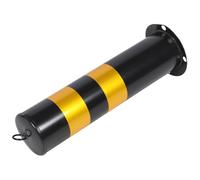 CRILSTYLEO Heavy Duty Steel Driveway Security Post Safety Bollard Warning Column for Road Construction and Parking Lot Protection Impact-resistant Stainless Steel Barrier for Pedestrian and