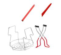 CRILSTYLEO Jar Lifter Tong Clamp Set for Canning Jars Lids Easy to Use Lifter Clip for Pickling and Preserving Lid Opener
