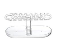 CRILSTYLEO Makeup Organizer Rack Acrylic Brush Stand Mix Size Holes Space-saving Easy to Assemble Brush Organiser