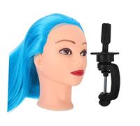 CRILSTYLEO Mannequin for Hair Styling Practice Cosmetology Doll Synthetic Hair for Braiding Hairdressing and Display Training