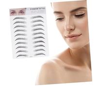 CRILSTYLEO Men Women Eyebrow Stencil Stickers Imitation Artificial Eyebrows No Wound Transfer Stickers Lasting for Several Days