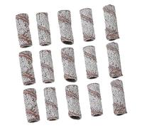 CRILSTYLEO Mini Sanding Bands for Nail Drill 50pcs 3.1mm Fine Grit Mandrel Bits for Manicure and Nail Art Supplies