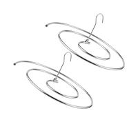 CRILSTYLEO Multi-purpose Spiral Quilt Racks 2 Pack Quilt Drying Rack Sheet Hanger Space-saving for Indoor Outdoor Use