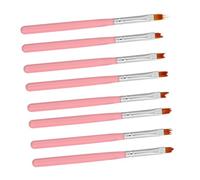 CRILSTYLEO Nails Brush Pen 8pcs Nail Art Beushes Manicure Pen Easy to Use French Tips Waves Bowknot Striped Patterns and Home Use