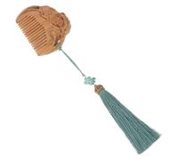 CRILSTYLEO Natural Wooden Carved Lotus Comb Sandalwood Hair Brush for Women Backcombing Comb Hair Tool