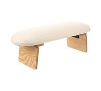 CRILSTYLEO Portable Adjustable Nail Arm Rest Hand Stand for Manicure and Nail Art Lightweight Hand Rest for Salon and Home Use and Spacious Table Support in Cream Color